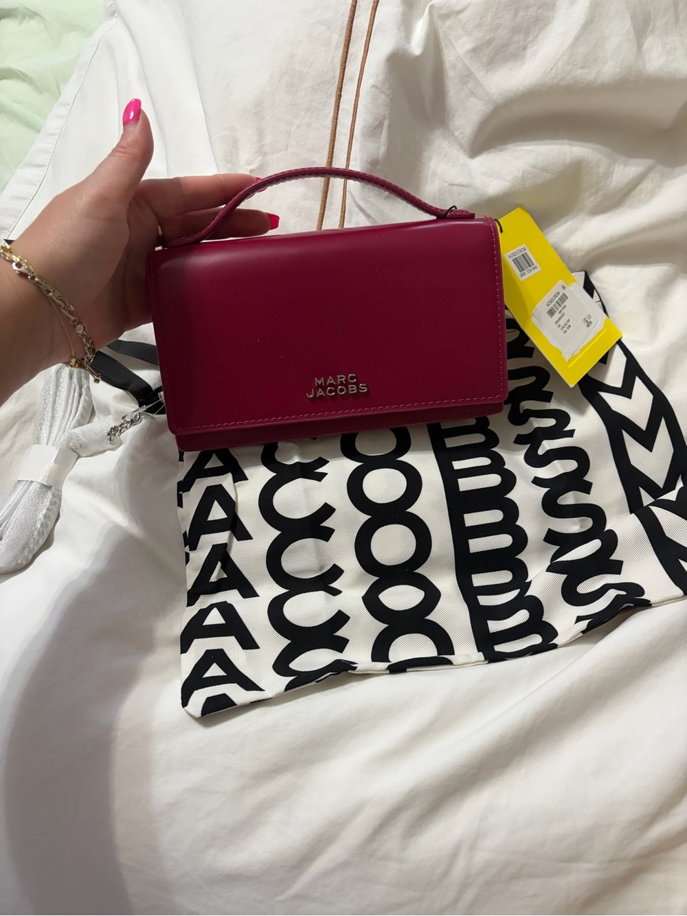 Marc Jacobs mirror glam clutch bag NWT